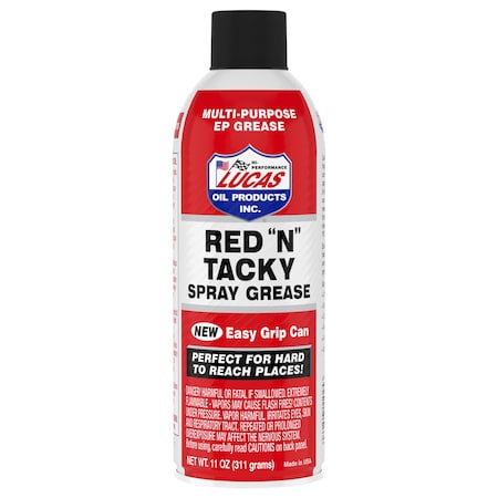LUCAS OIL Products Red ""N"" Tacky Multi-Purpose Grease 11 oz 11025